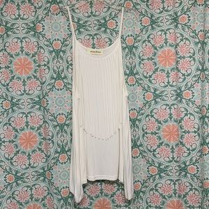 Women’s Caren Forbes Fringe Tank, White, Small